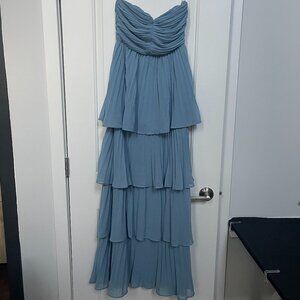 Light Blue Lulus Tiered Dress